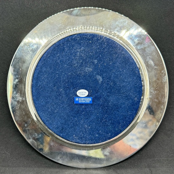 Vintage International Silver Co "Cookies for Santa" Silverplated Holiday Plate - Picture 4 of 4